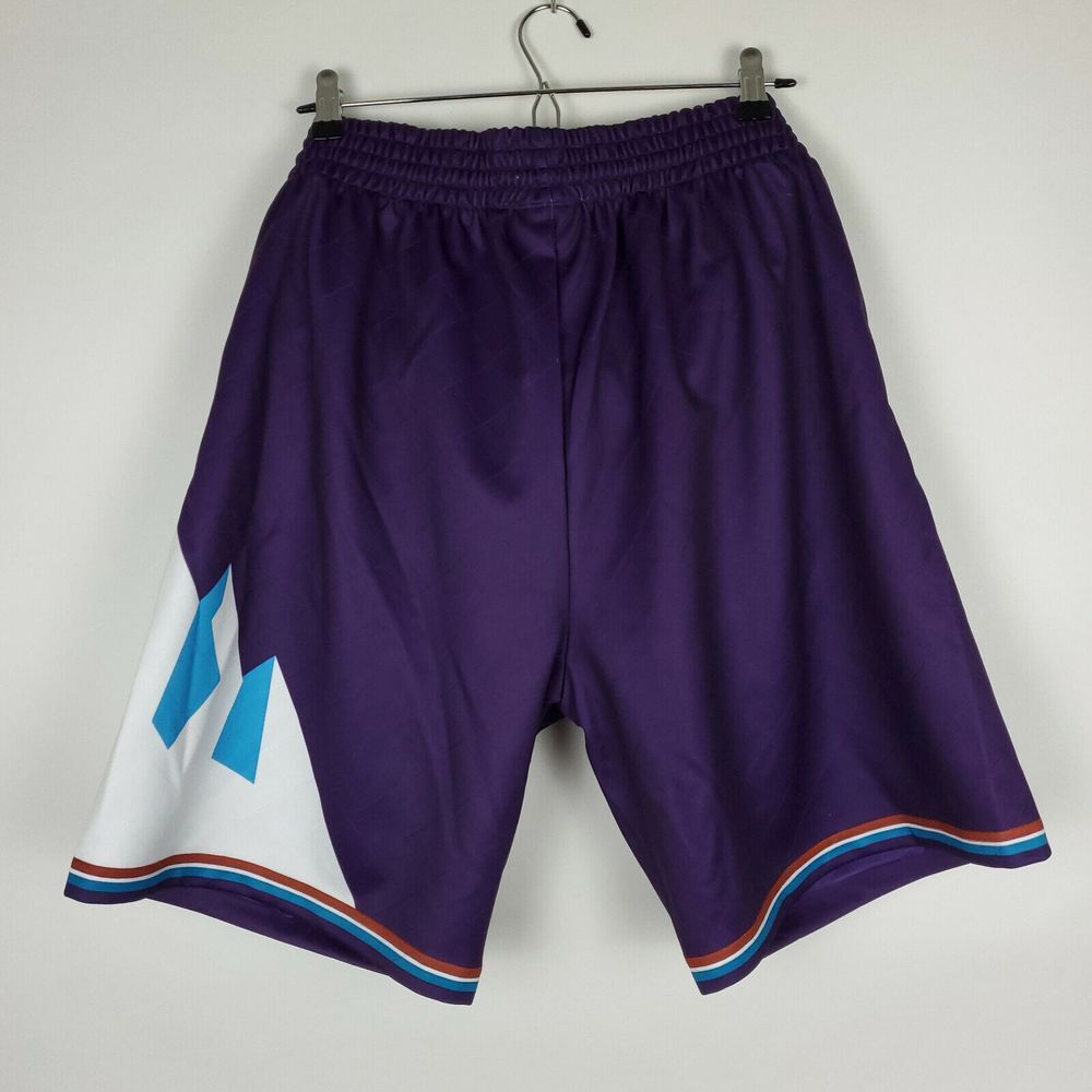 Utah Jazz‎ Mitchell & Ness NBA Large Jersey Shorts 75th Anniversary Purple New - Picture 5 of 5